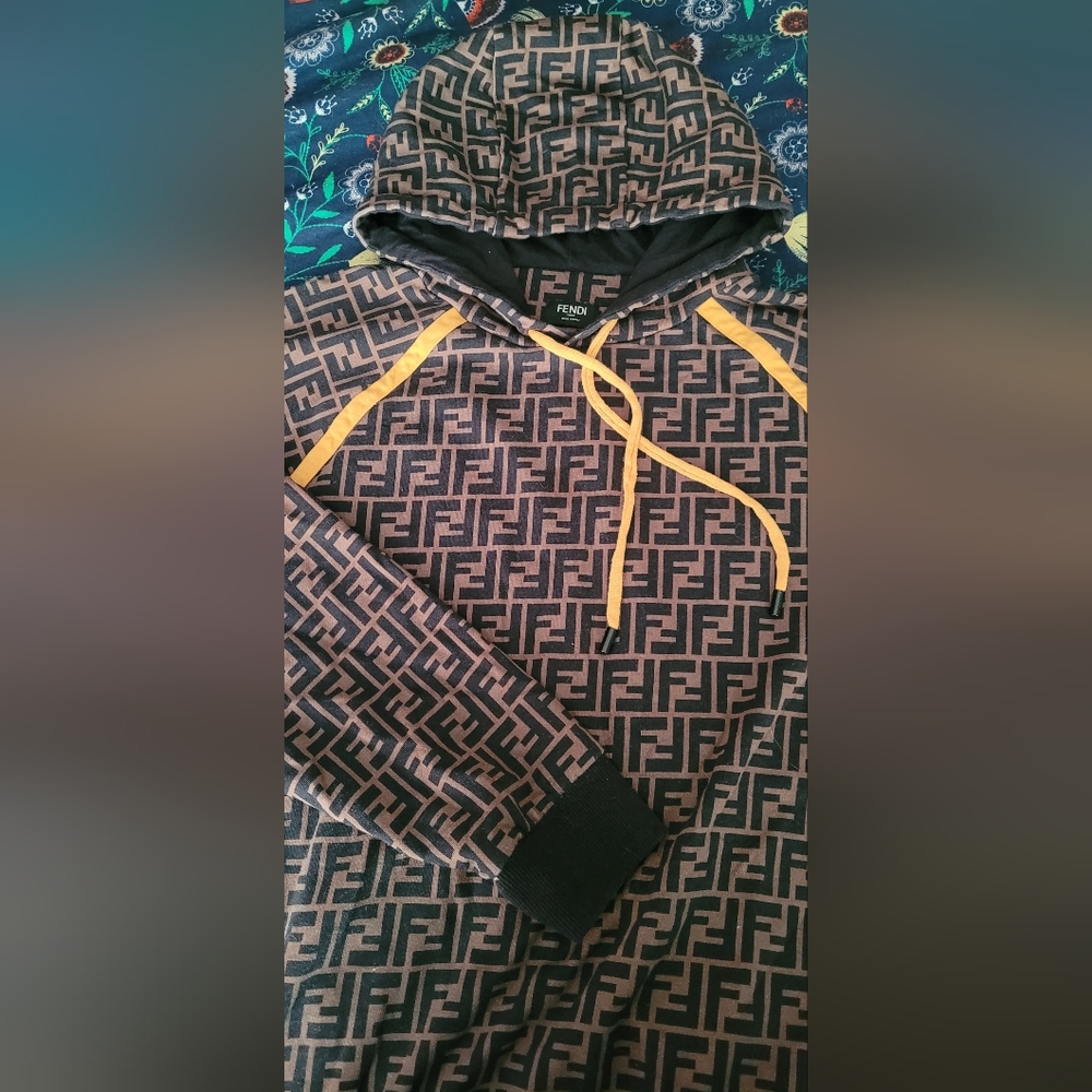 Fendi brown cotton sweatshirt